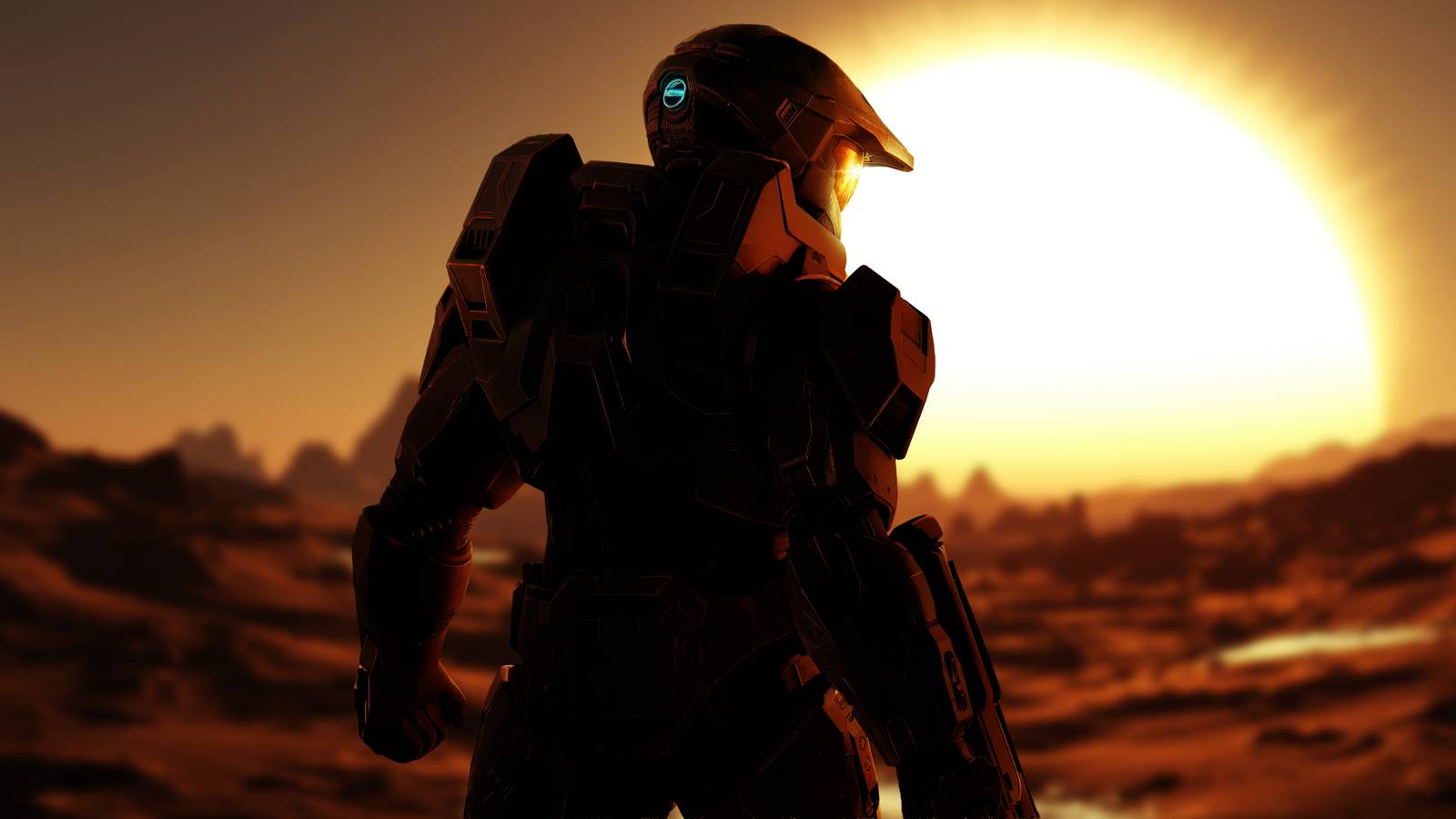 halo master chief setting sun