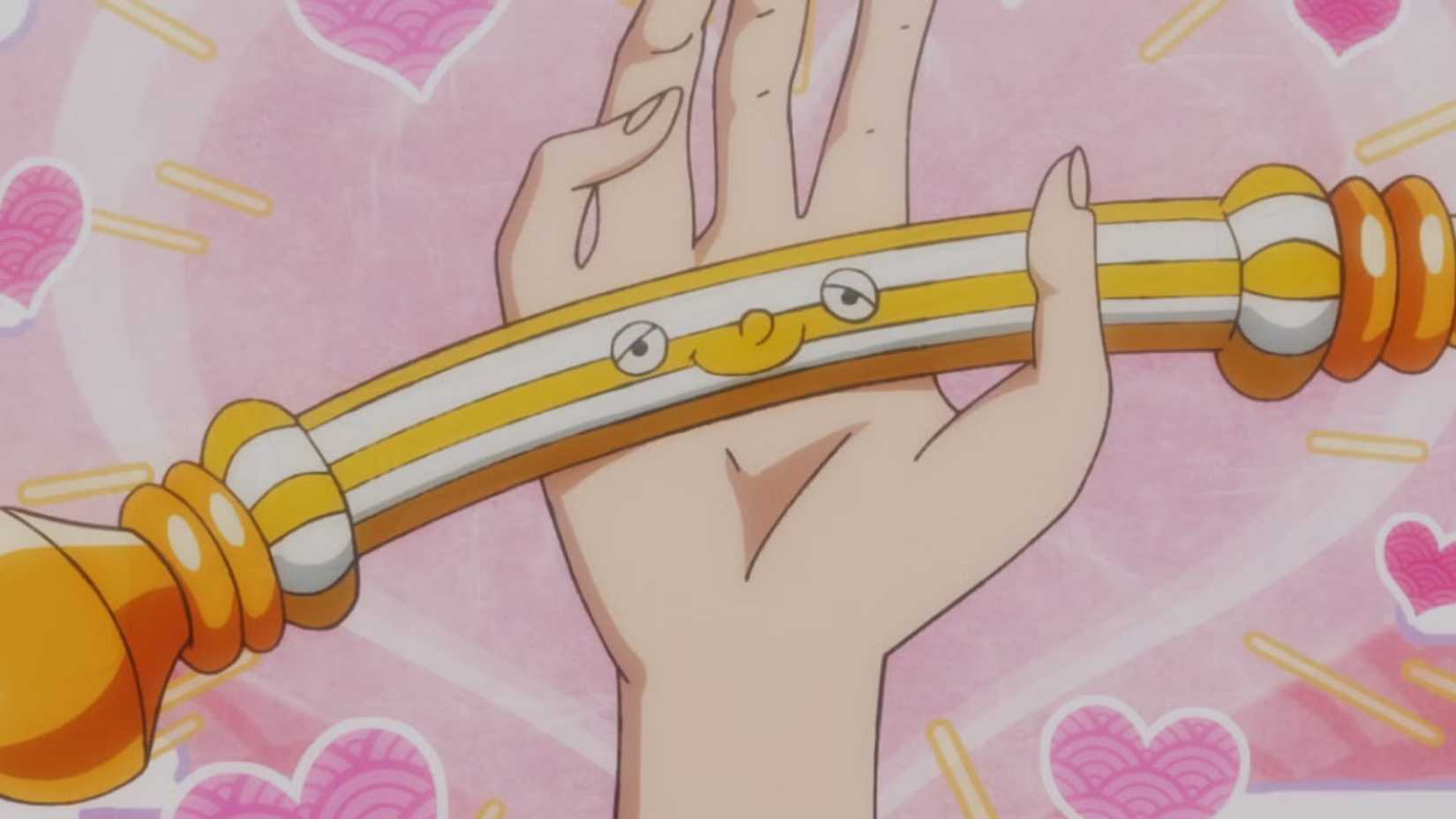 one piece episode 1037 zeus merges with Nami's clima-tact