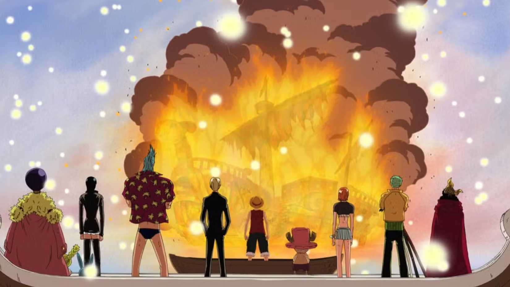 one piece events leading to enies lobby going merry's funeral