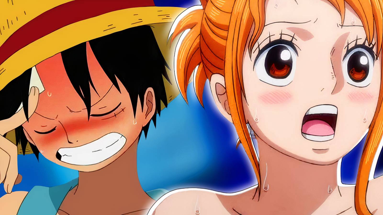 One Piece Luffy Nami Couple Oda Lunami