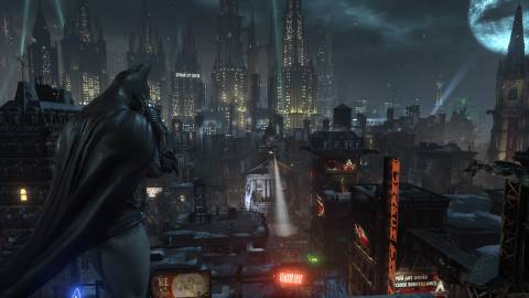 Overlooking Gotham in Batman Arkham City