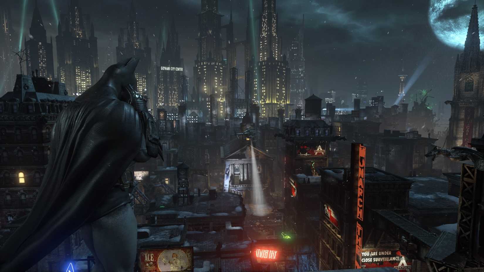 Overlooking Gotham in Batman Arkham City