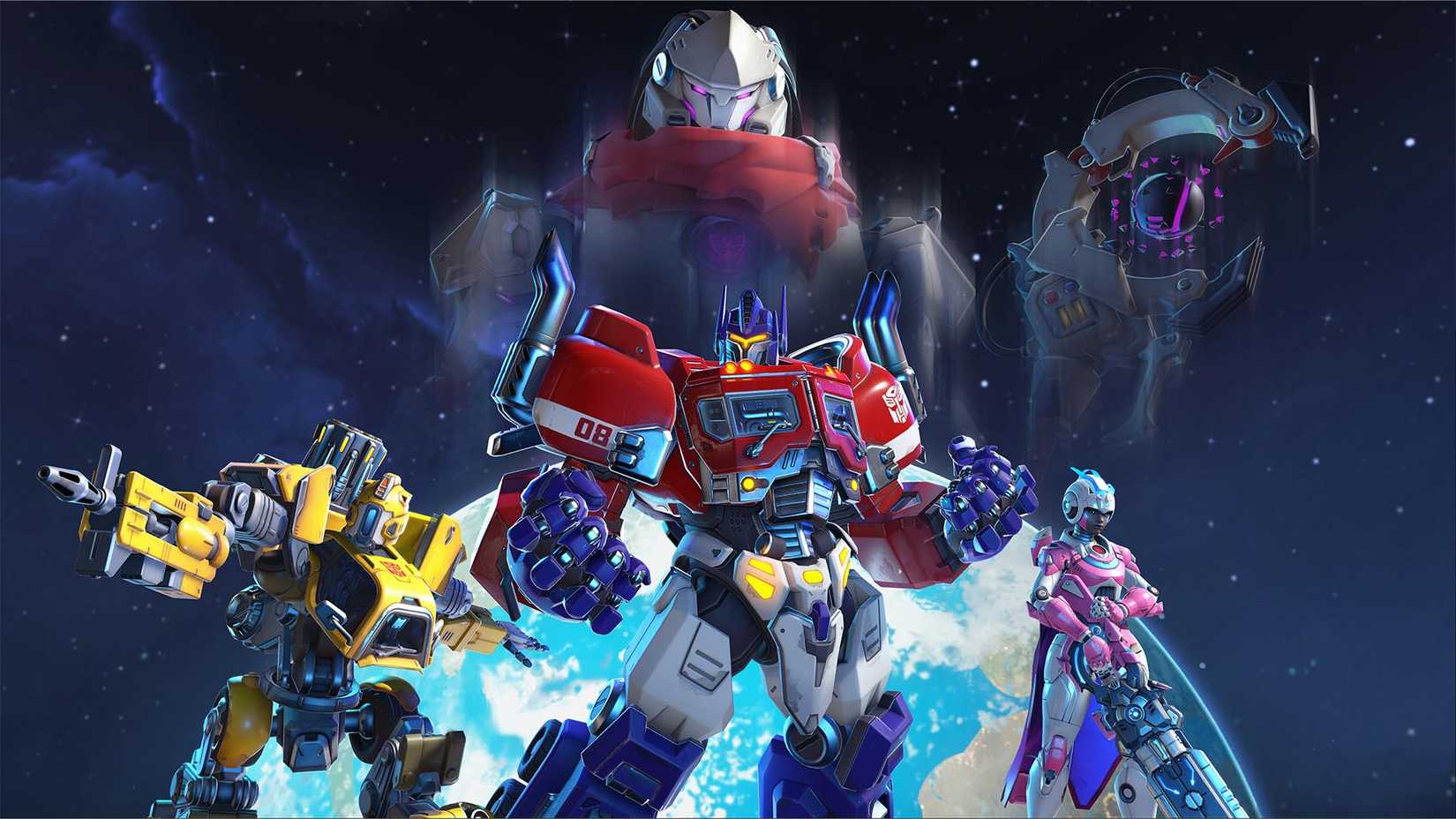 overwatch 2 x transformers collaboration key art