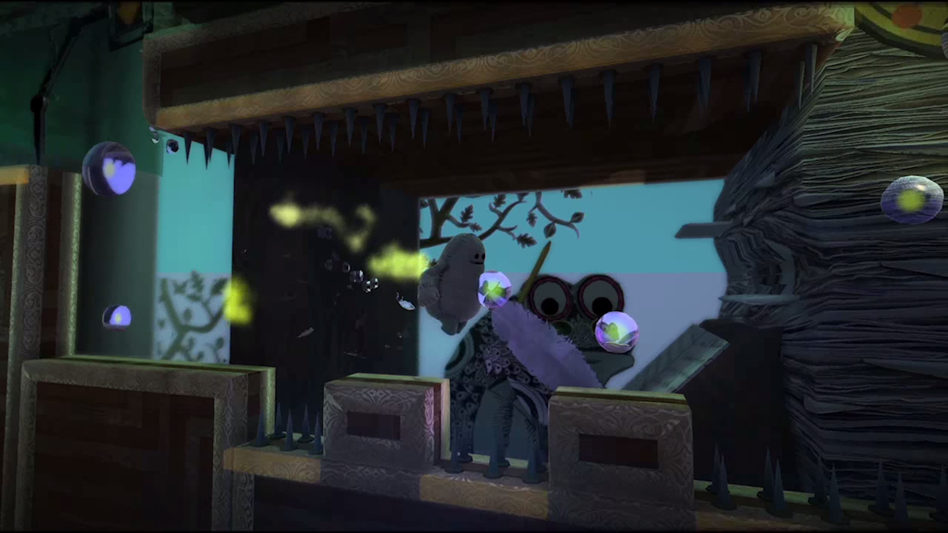 Playing through a level in LittleBigPlanet 3