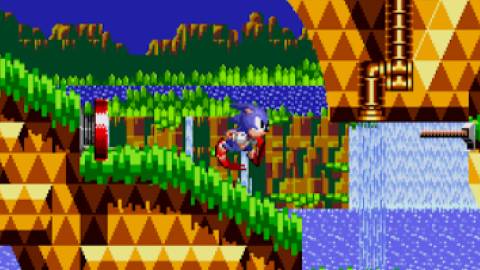 Playing through a level in Sonic CD
