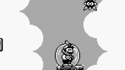 Playing through a level in Super Mario Land 2 6 Golden Coins