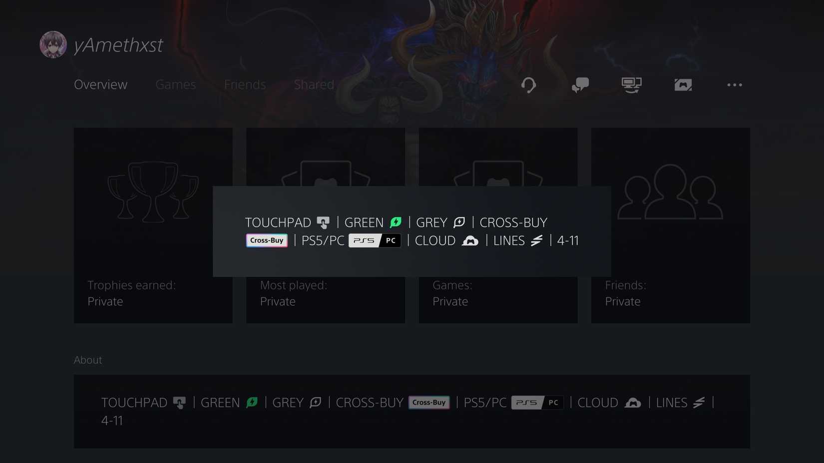 Prova de ícones não utilizados vazados do PlayStation 5