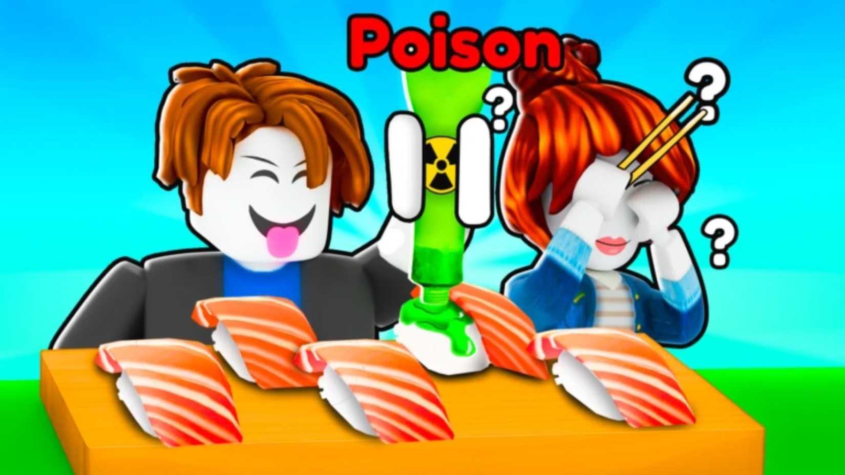 Poison Sushi Challenge characters