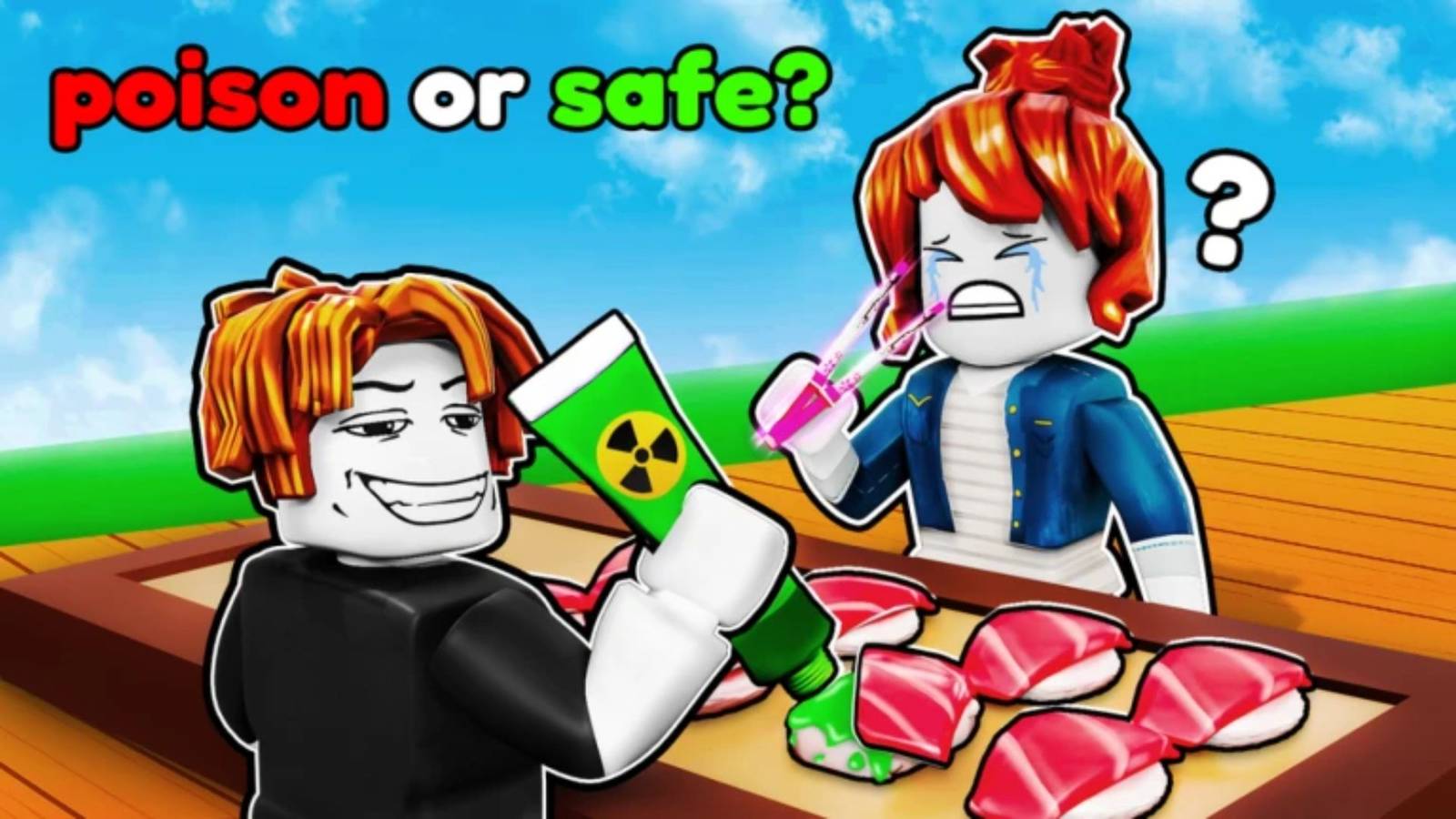 Poison Sushi Challenge characters