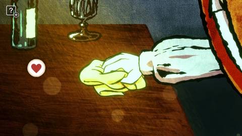 Polishing a table in Card Shark