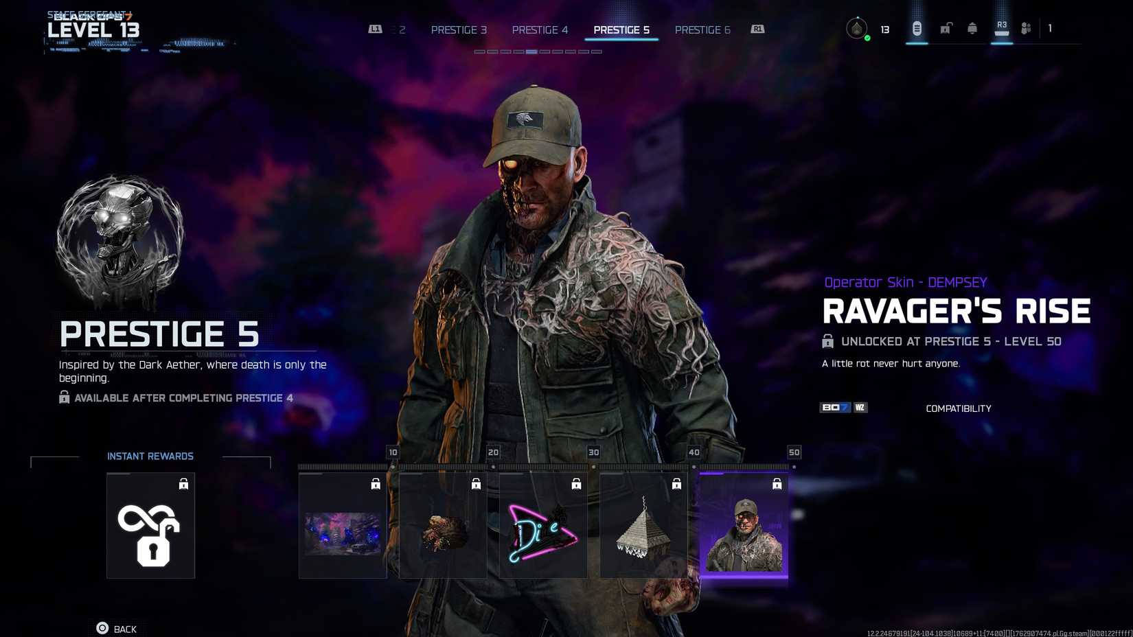 All Black Ops 7 Prestige Rewards