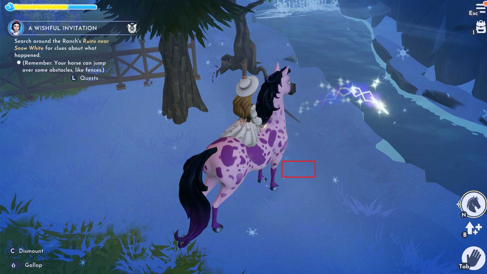 ranch ruin clue 2 location in ddv disney dreamlight valley