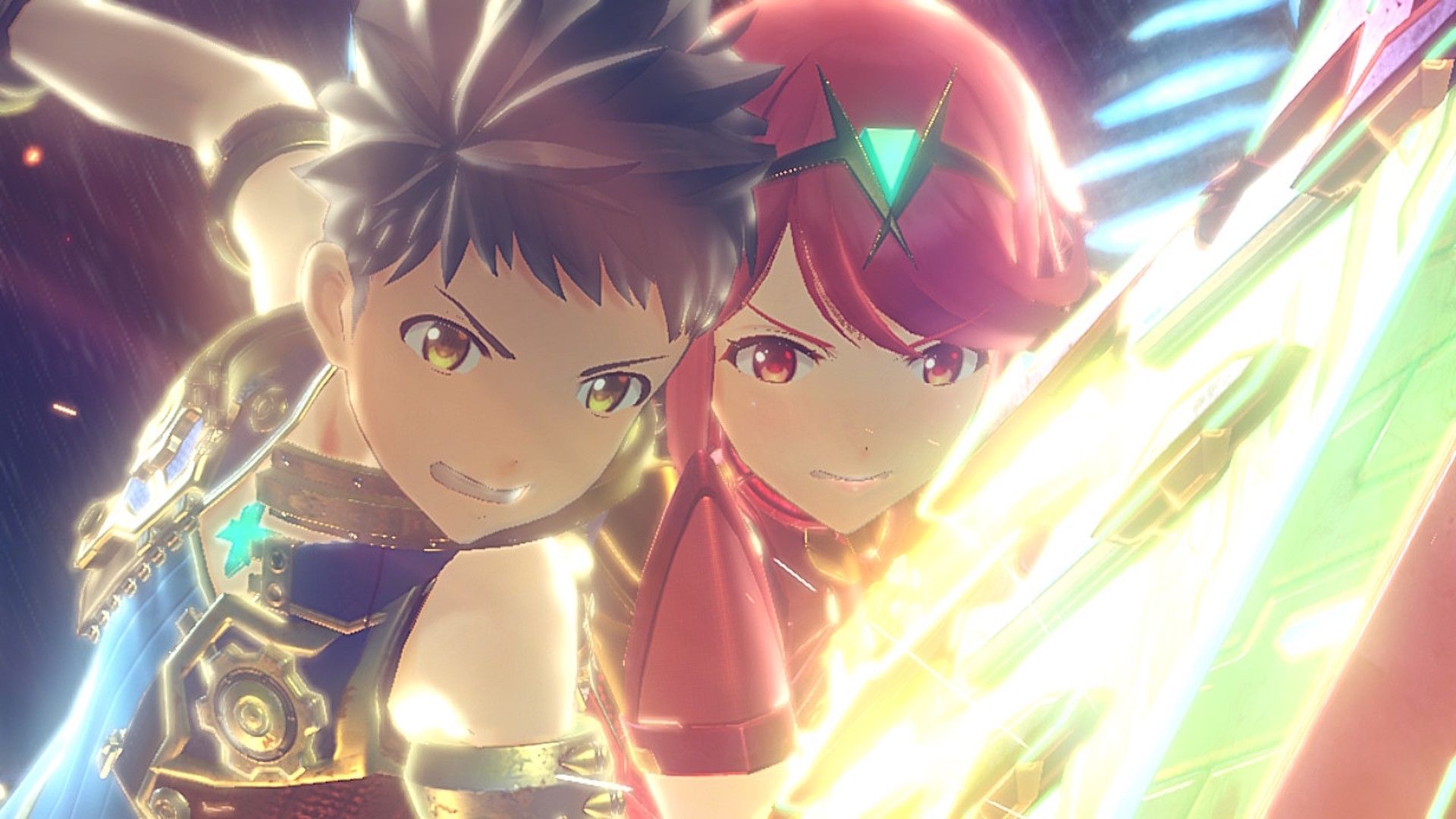Rex and Pyro in Xenoblade Chronicles 2