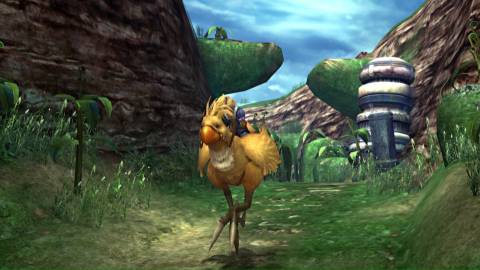 Riding a chocobo in Final Fantasy 10
