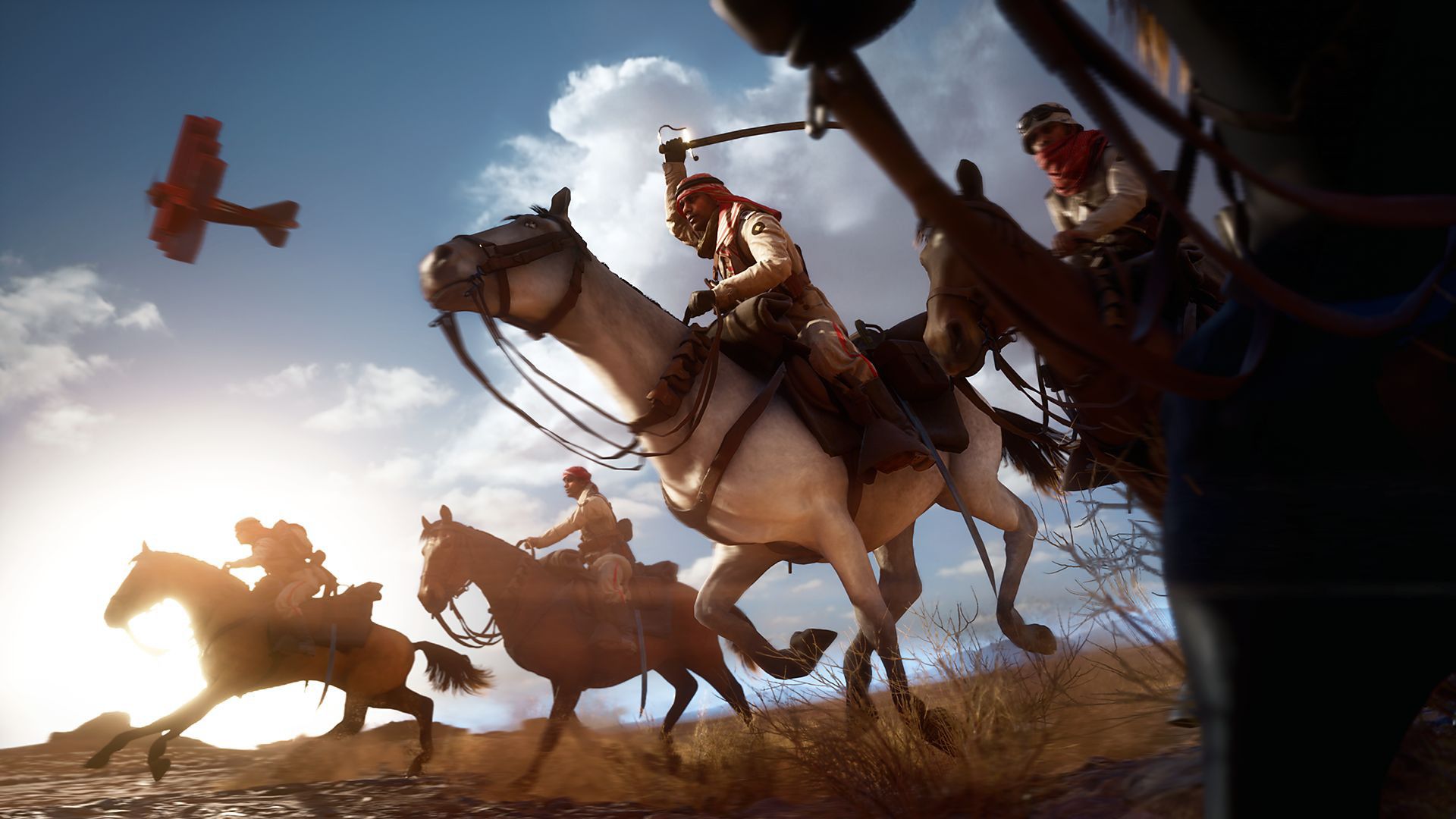 Riding horses in Battlefield 1