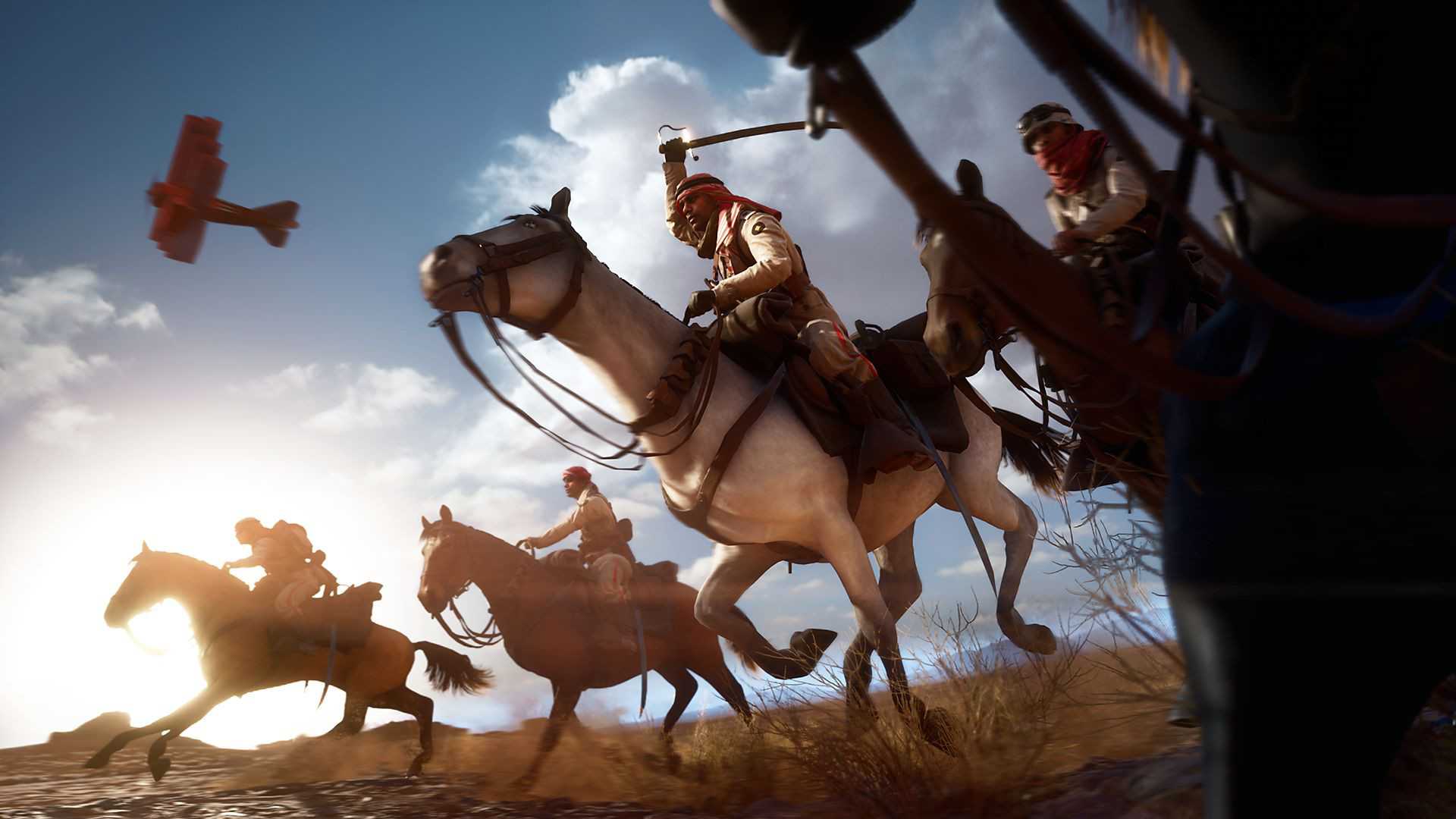 Riding horses in Battlefield 1