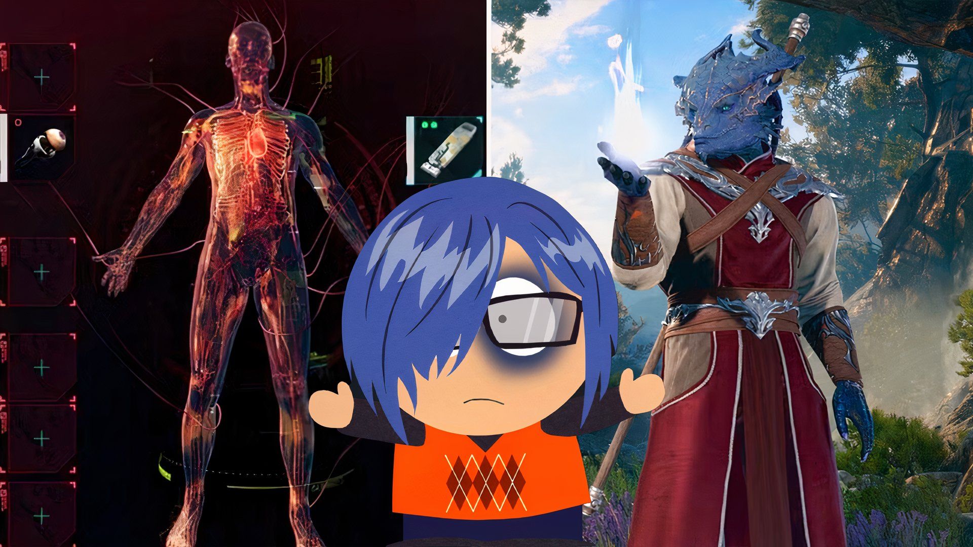 rpgs best character customization south park, bg3, cyberpunk 2077