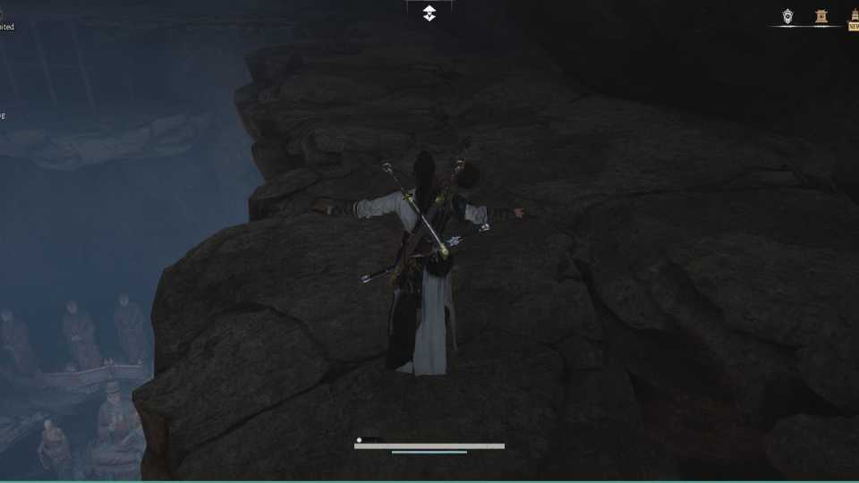 Running on a platform in Where Winds Meet