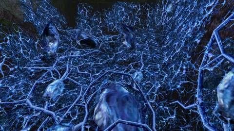 Samus finds a pit full of Phazon. - Metroid Prime Remastered