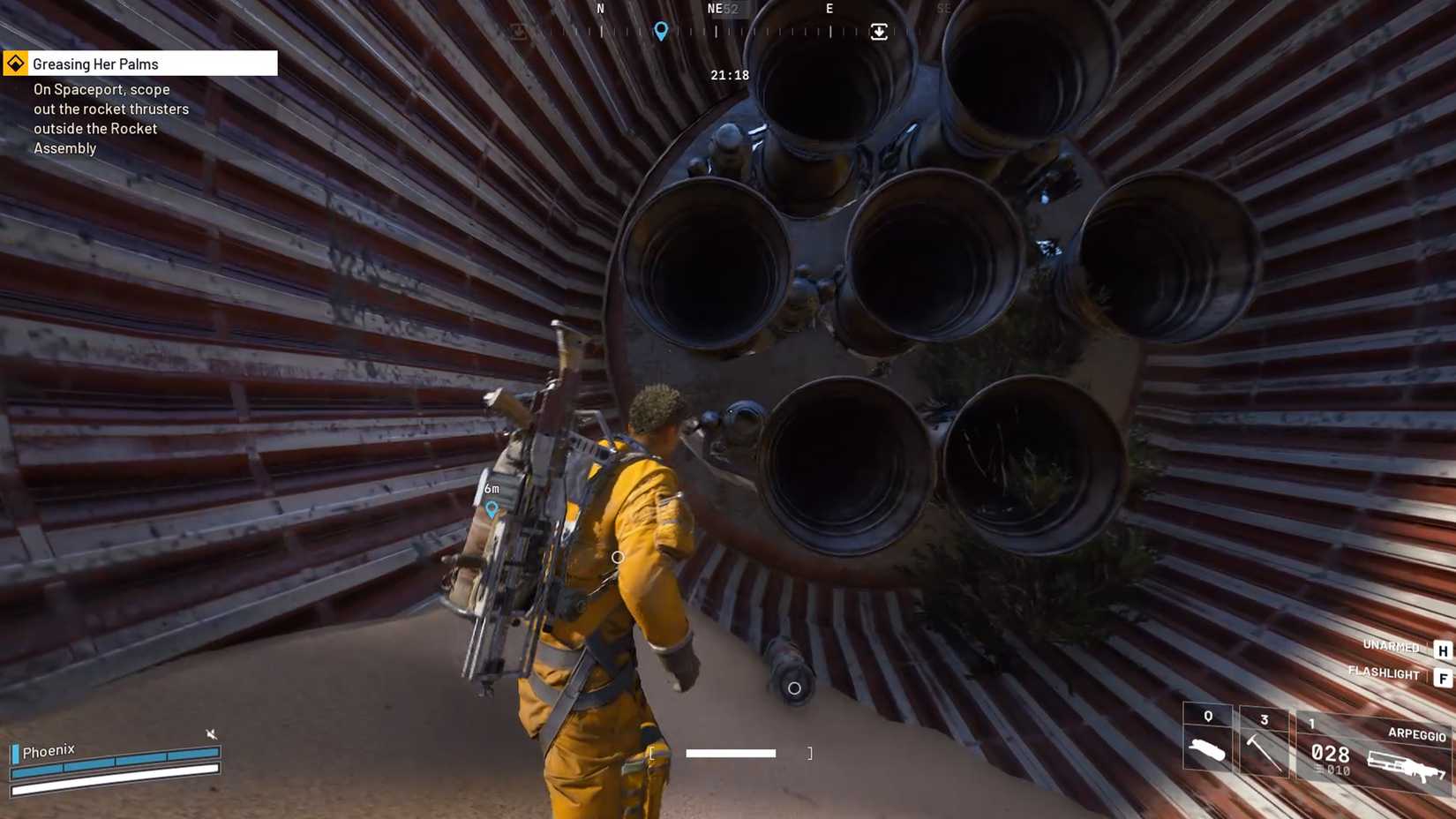 Scope out the rocket thrusters outside of Rocket Assembly 3 in ARC Raiders