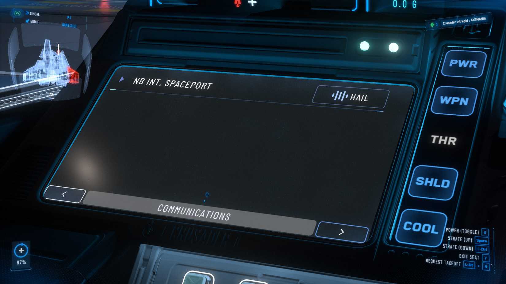 Star Citizen Ship Communications Monitor