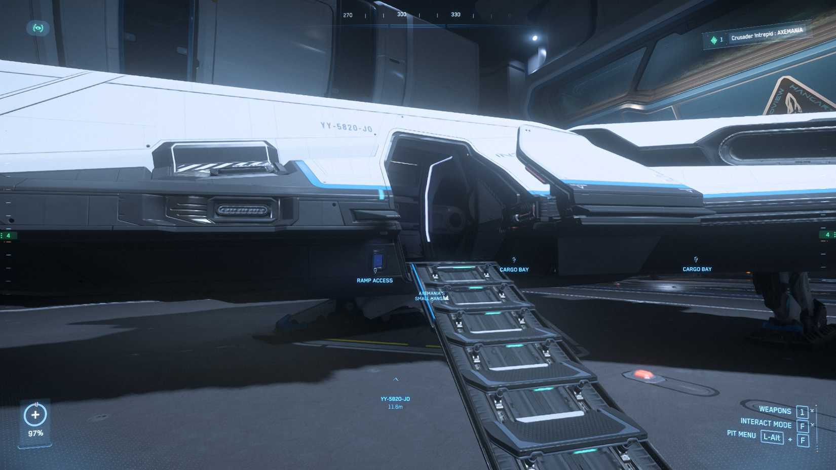 Star Citizen Crusader Ship Entrance