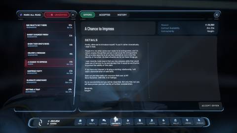 Star Citizen Unverified Contracts list