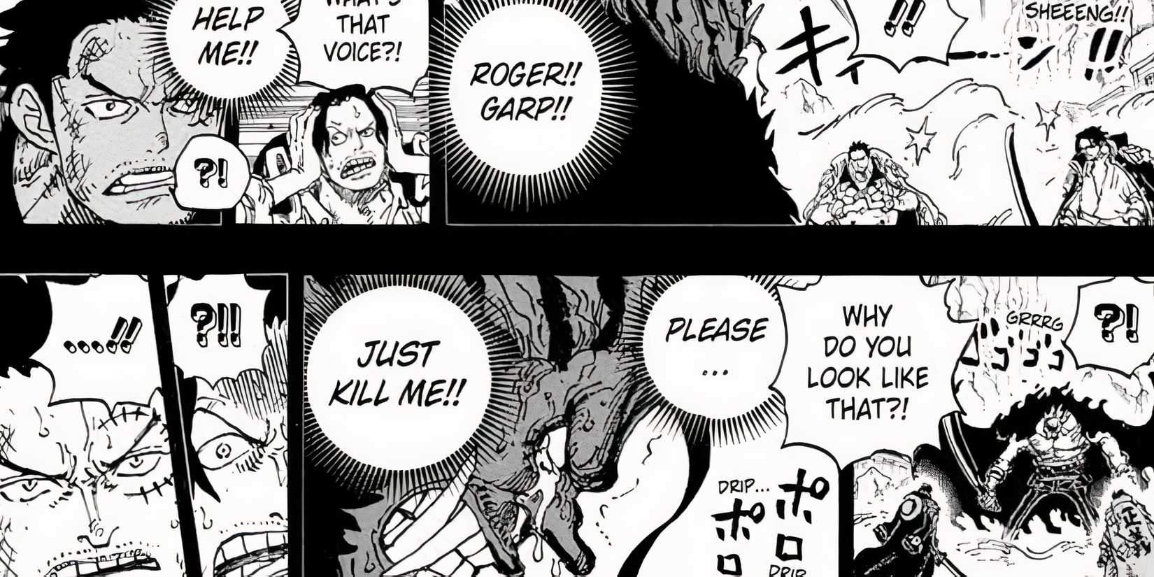 domi reversi rocks vs garp and roger one piece chapter 1165 leaks