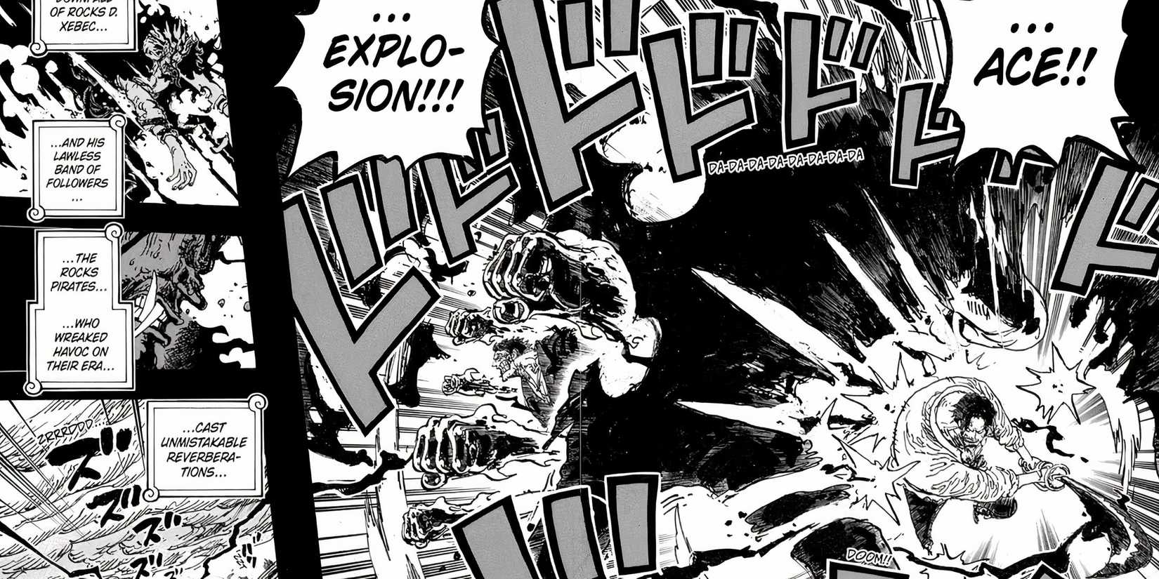 garp and roger haki mass one piece