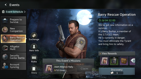 Alliance Activities in RE Survival Unit