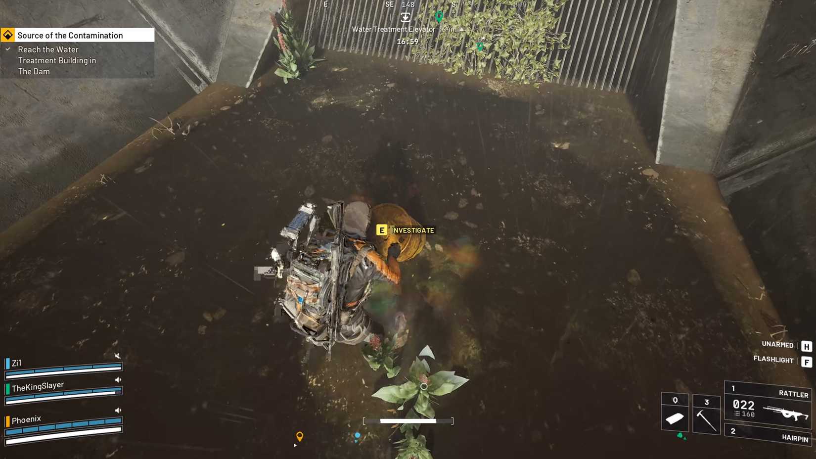 Search for the Flood Spill Intake near the Swamp in ARC Raiders