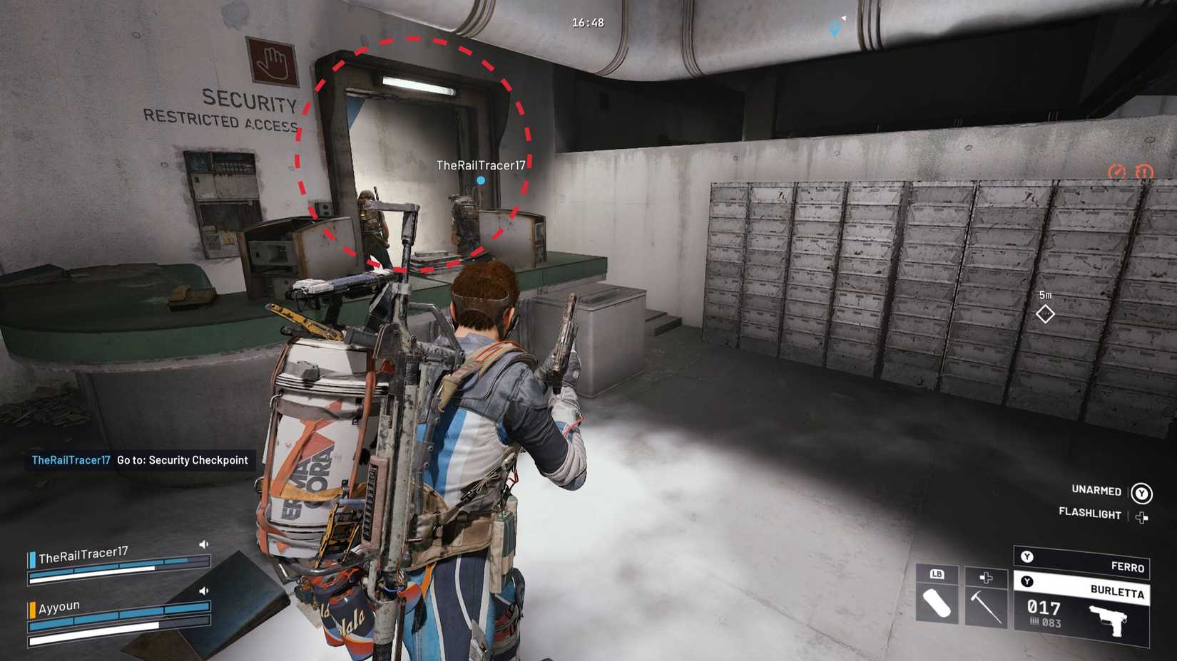 Security Checkpoint Enter the Snap room and save the ARC Raiders