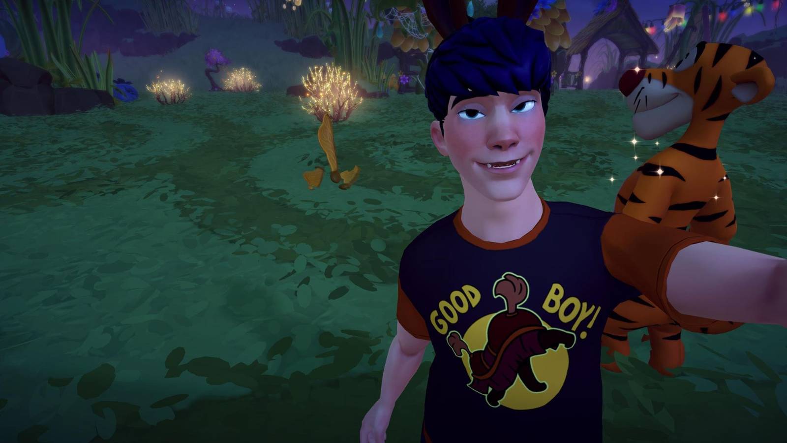 selfie with tigger ddv