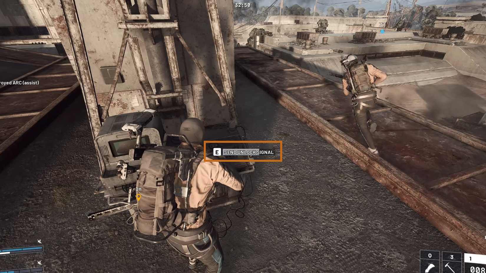 Send the unlock signal from the Antenna Dishes in ARC Raiders