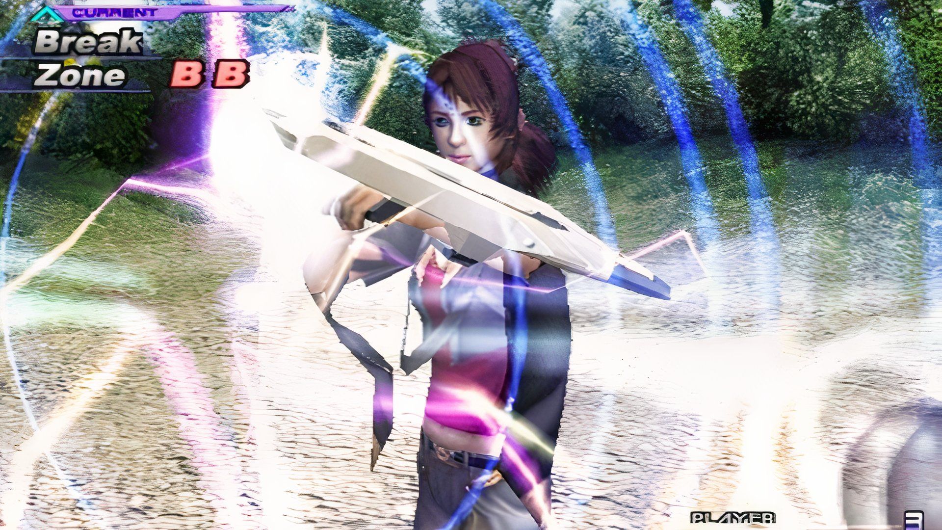 Shion attacking in battle in Xenosaga Episode 2 Jenseits Von Gut Und Bose