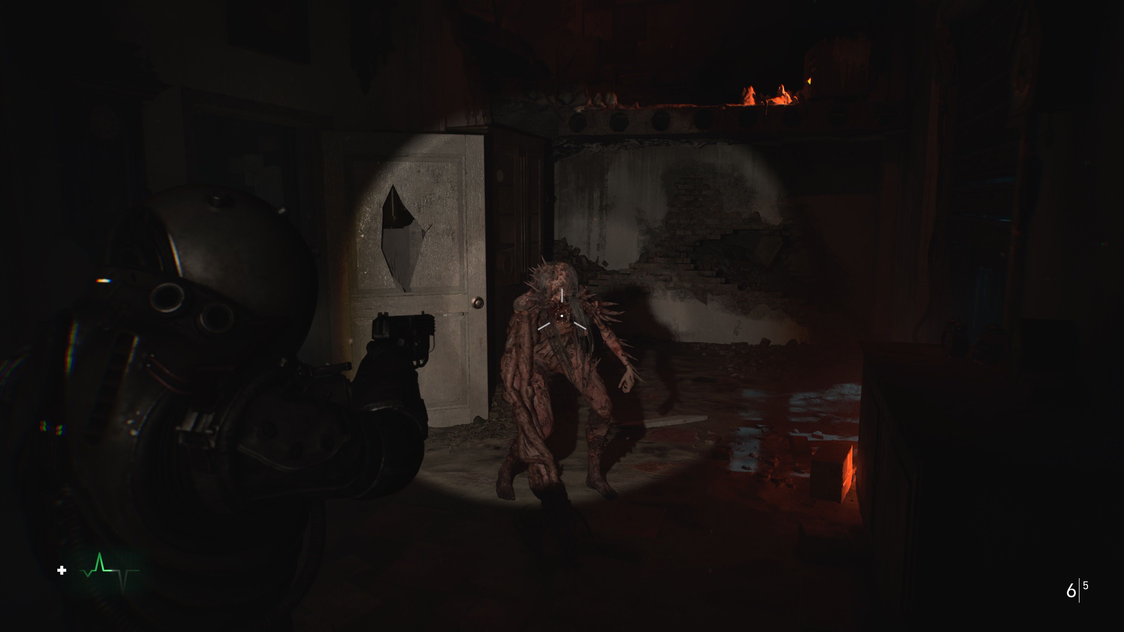 Shooting an enemy in Cronos The New Dawn