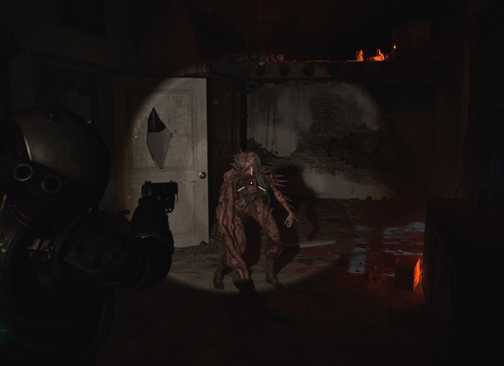 Shooting an enemy in Cronos The New Dawn