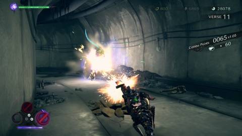 Shooting enemies in Bayonetta 3