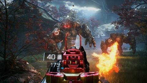 Shooting enemies in Bright Memory Infinite