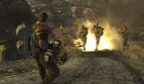 Shooting enemies in Fallout New Vegas