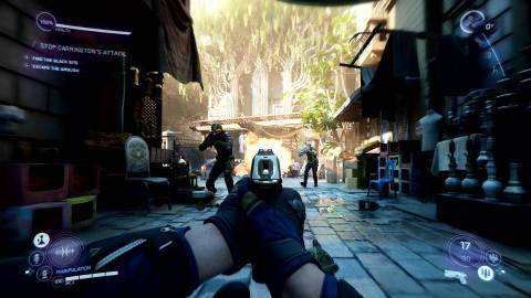 Shooting enemies in Perfect Dark (2020)