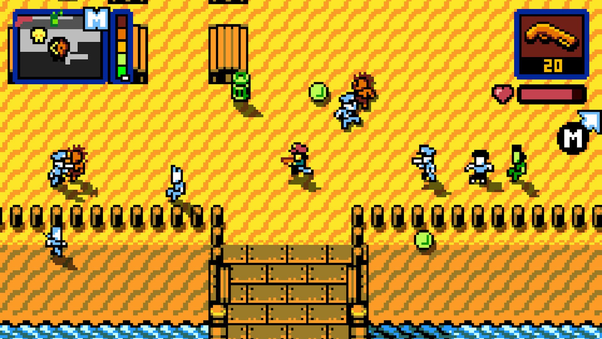 Shooting enemies in Retro City Rampage