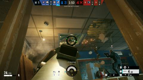 Shooting enemies in Tom Clancy's Rainbow Six Siege