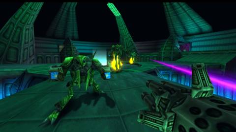 Shooting enemies in Turok 2 Seeds of Evil