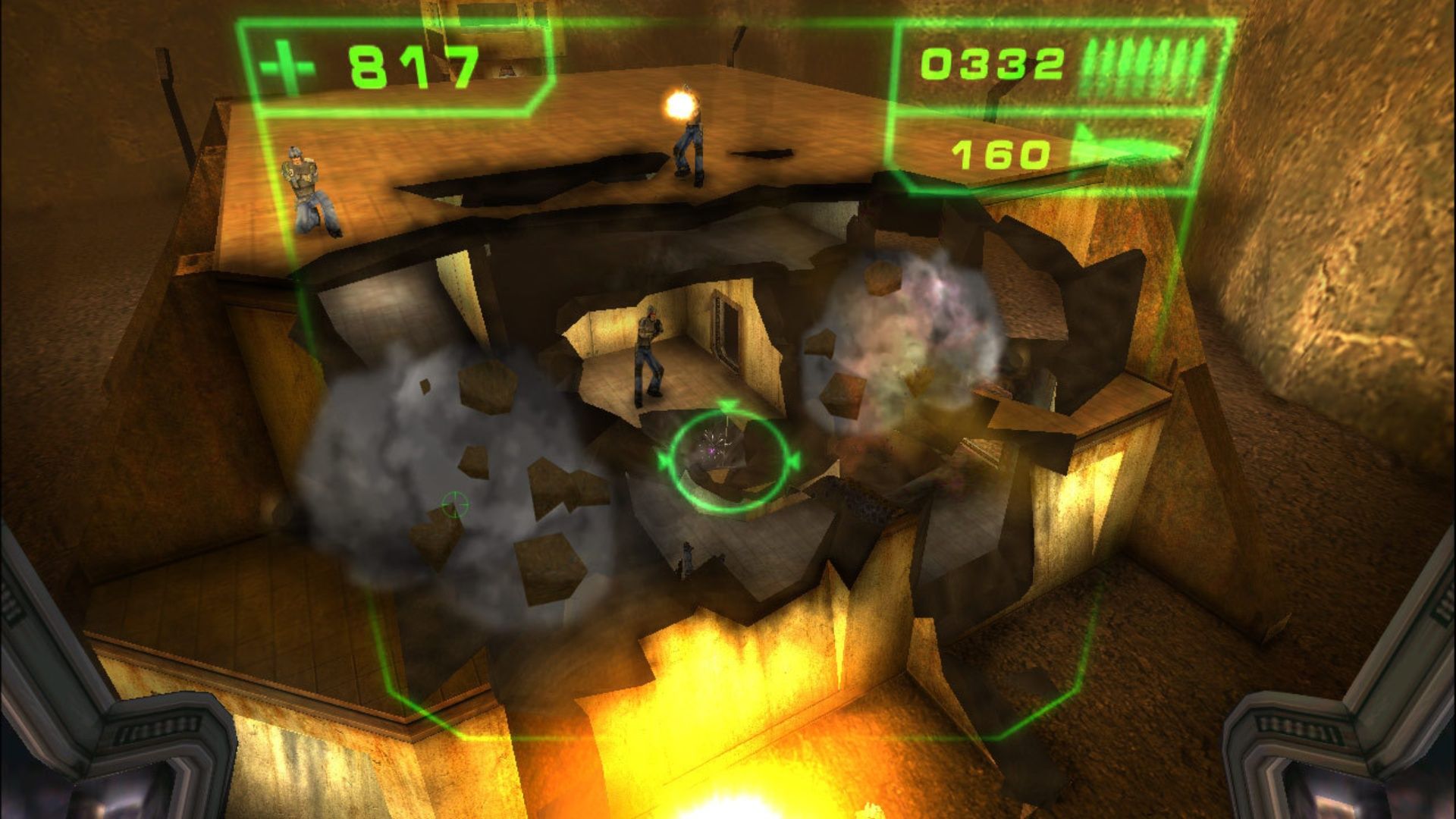 Shooting out a wall in Red Faction