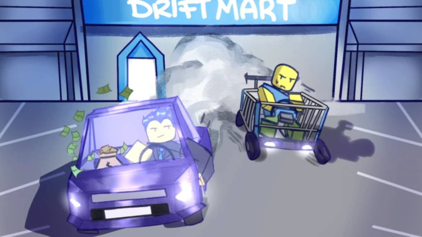Shopping Drift at Driftmart characters