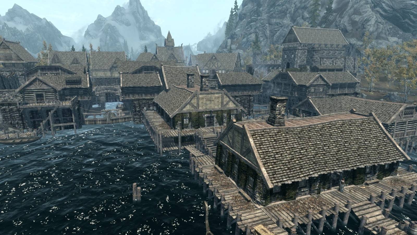 skyrim-riften-recreated-in-the-sims-4-by-dedicated-fan-took-over-a-year-the-bee-and-barb-in-fully-furnished-water-through-town