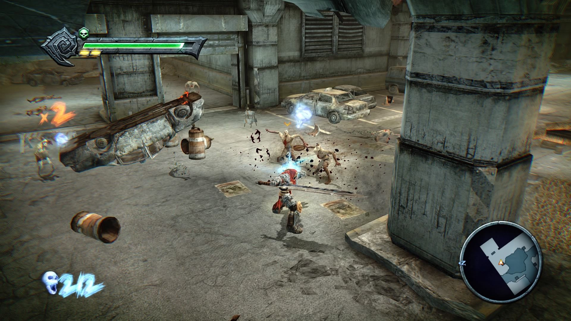 Slashing enemies in Darksiders (2010)
