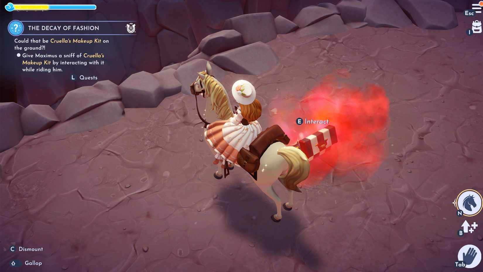 snigg cruella make up kit in ddv disney dreamlight valley