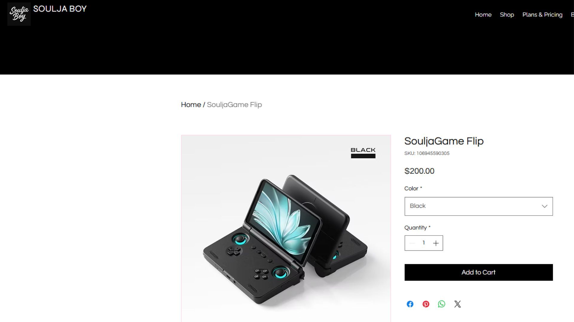 Console portátil SouljaGame Flip.